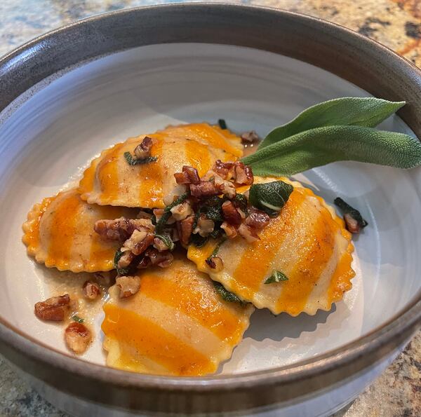 Sweet Potato Ravioli is a standout among pasta dishes at La Panarda. Courtesy of La Panarda