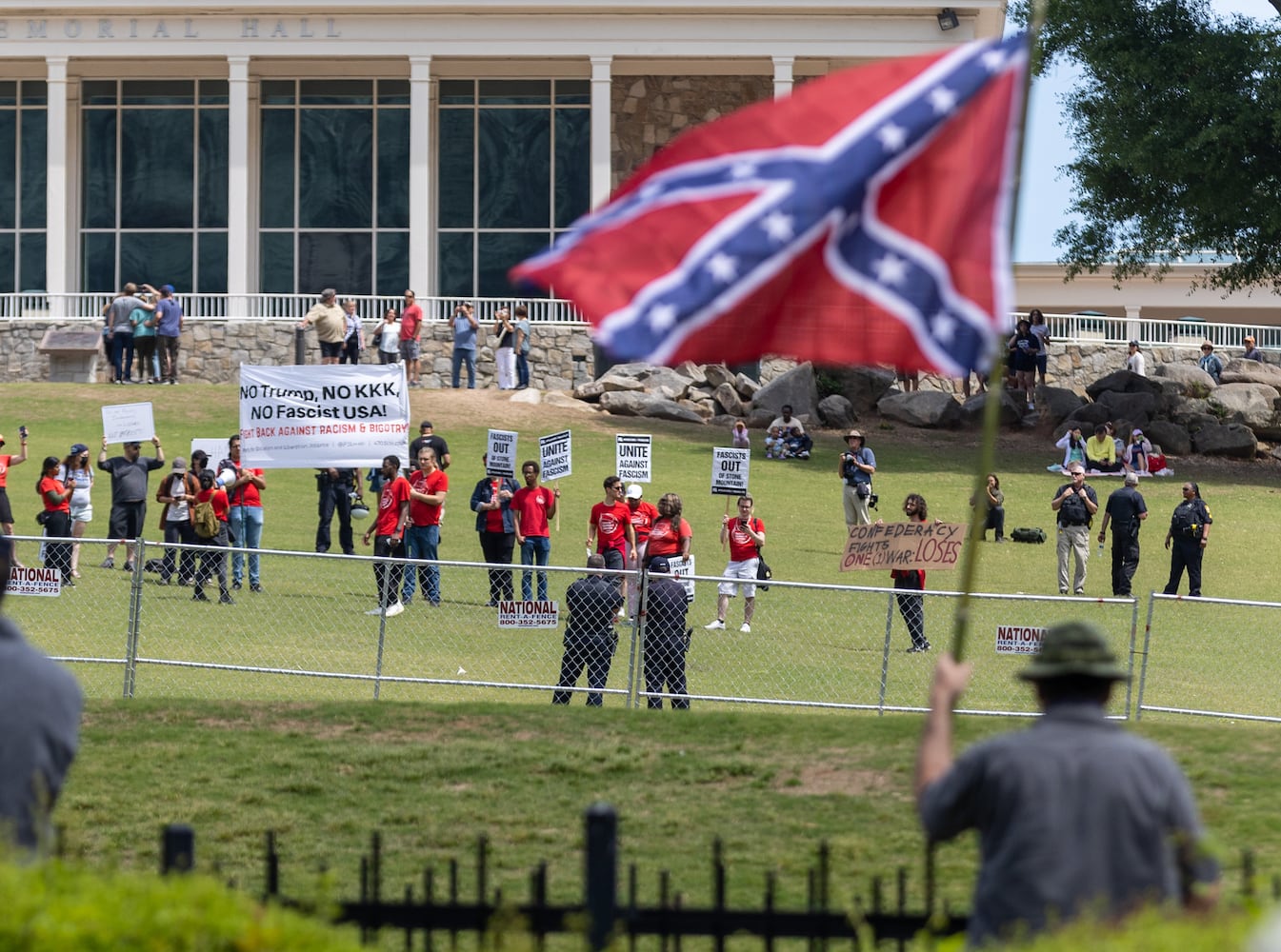 Confederate Memorial Day at Stone Mountain Park.
