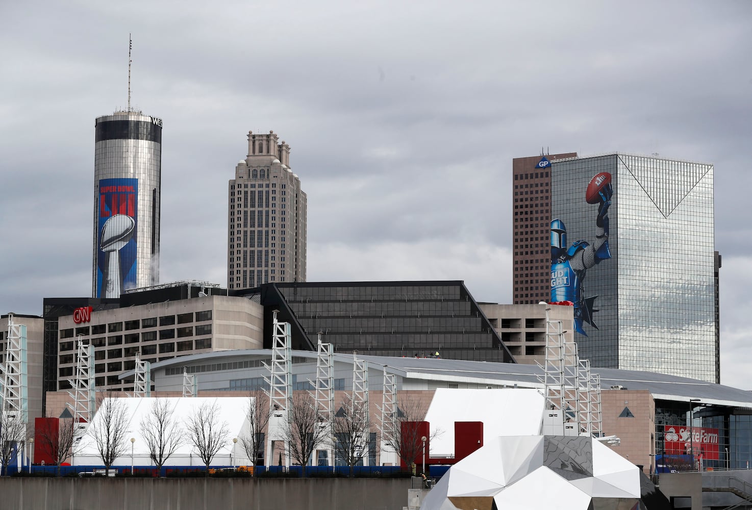 Photos: The field is shaping up for Atlanta’s Super Bowl