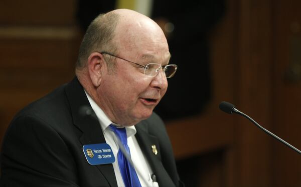 GBI Director Vernon Keenan speaks during a public safety committee meeting at the Georgia State Capitol in Atlanta, Georgia on Monday, January 22, 2018. (REANN HUBER/REANN.HUBER@AJC.COM)