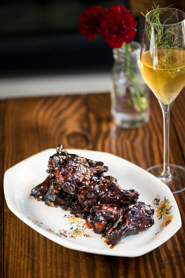 Hampton + Hudson flavors its SMF Chicken Wings in many ways, including with gochujang sorghum sauce (pictured). CONTRIBUTED BY HAMPTON + HUDSON