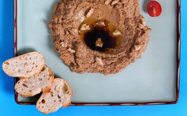 Muhammara (Red Pepper and Walnut Spread) photographed on Wednesday, May 10, 2017. (Laurie Skrivan/St. Louis Post-Dispatch/TNS)