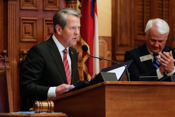 Gov. Brian Kemp pushed for a statewide voucher program for Georgia students, but lawmakers did not pass the measure. (Natrice Miller/The Atlanta Journal-Constitution)