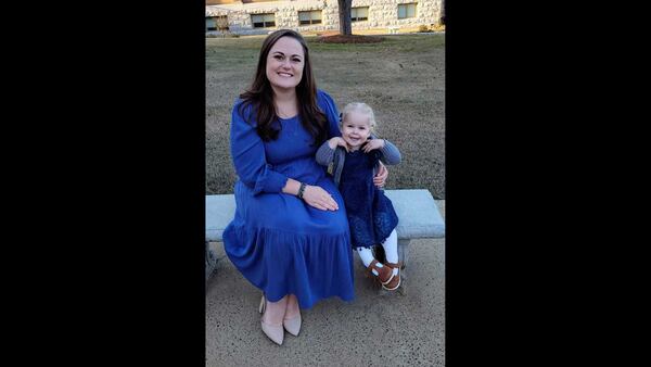 Emilie Tate, pictured with her daughter Abigail Tate, graduated in May from Kennesaw State University's accelerated nursing program. (Courtesy of Emilie Tate)