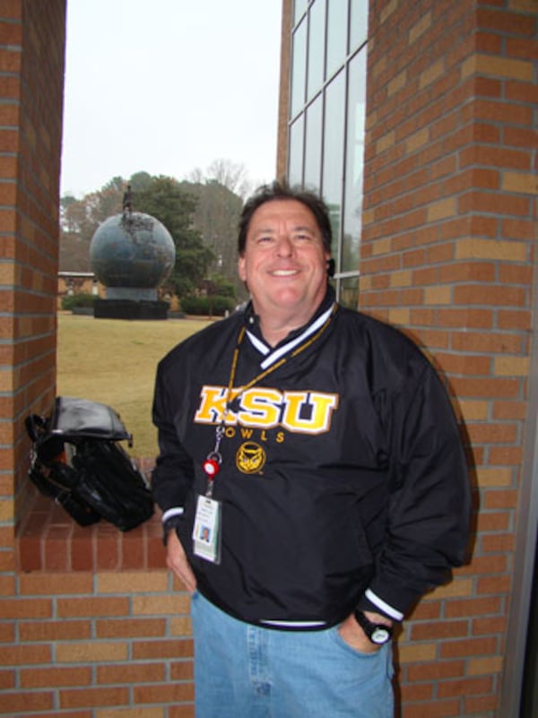 Rhubarb Jones, now special events officer in the development office at Kennesaw State, is back doing radio once a week just for fun in Montgomery. CREDIT: Rodney Ho/rho@ajc.com