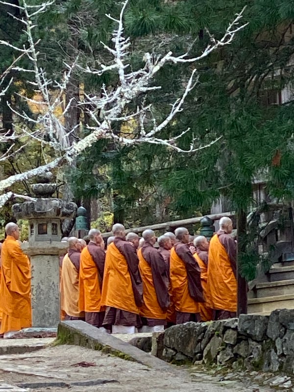 "Koya-san, Japan or Mt. Koya, is the headquarters of the Shingon sect of Buddhism.  It is a UNESCO World Heritage sure.   The sect was founded by Kobo Daishi in 816 AD. There are dozens of Buddhist temples in the town," wrote Bennet Alsher of the photo taken Nov. 20, 2019 during a vacation in Japan.