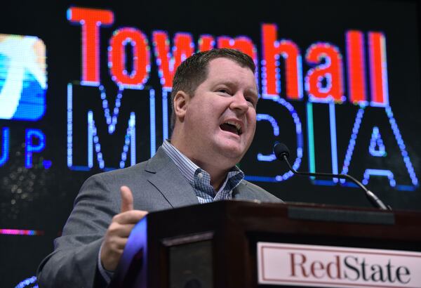 WSB Radio host Erick Erickson, explaining why he had cut Donald Trump from an Atlanta parade of GOP presidential candidates in August 2015. HYOSUB SHIN / HSHIN@AJC.COM