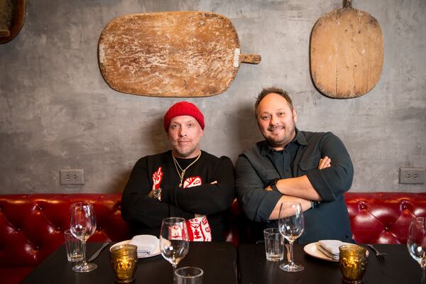 Nina & Rafi executive chef Anthony Spina and owner Billy Streck. CONTRIBUTED BY MIA YAKEL