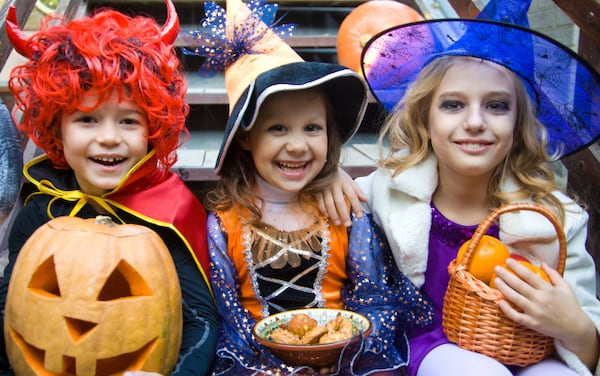 Kids don their seasonal best to enter a costume contest at the Halloween Night on Callanwolde Mountain event at Callanwolde Fine Arts Center.