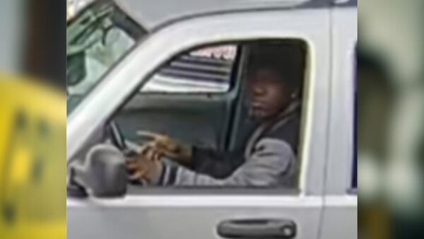 Gwinnett County police are trying to identify a man they say drove a suspect after a May 9 robbery. They are also still trying to identify the suspect.