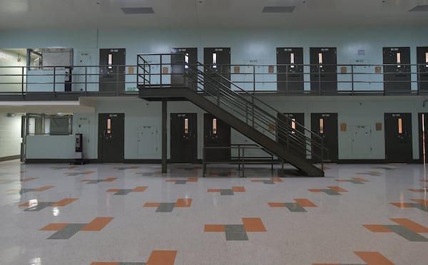 A look inside the Folkston ICE Processing Center in 2018. The GEO Group and Charlton County have signed an agreement that would greatly expand its immigration detention complex in South Georgia, creating one of the largest of its kind in the nation. (Hyosub Shin / hshin@ajc.com)