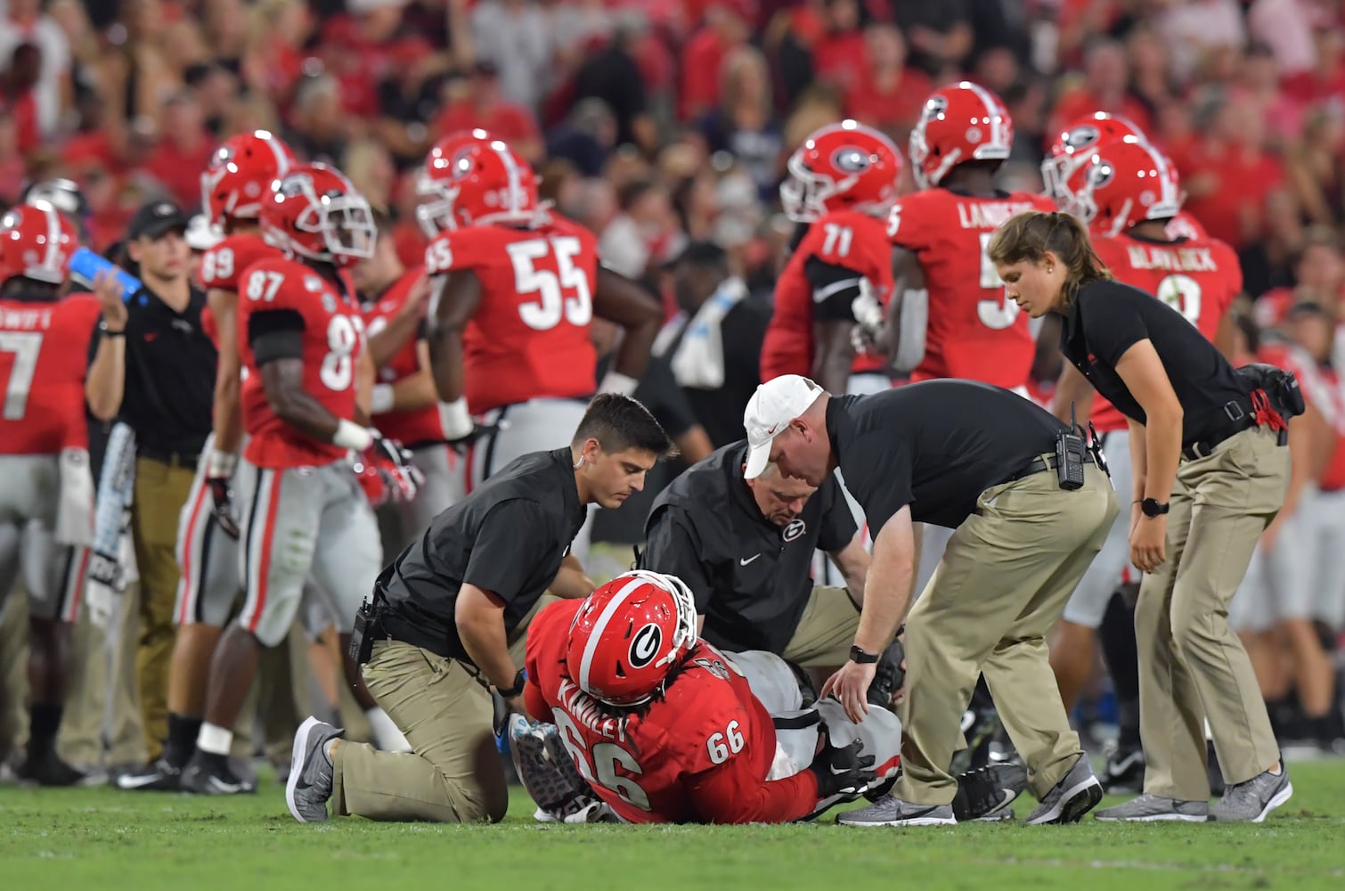 Photo: Bulldogs tested by Notre Dame in Athens