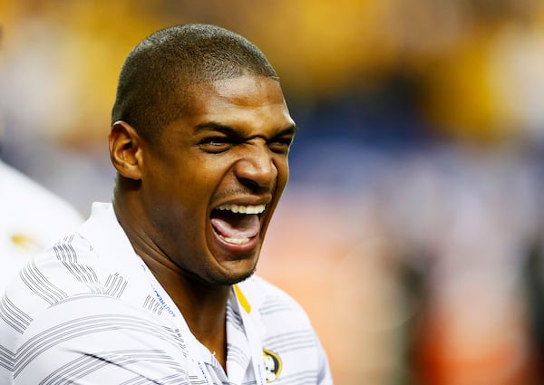 ATLANTA, GA - DECEMBER 06: NFL player Michael Sam attends the SEC Championship game between the Alabama Crimson Tide and the Missouri Tigers at the Georgia Dome on December 6, 2014 in Atlanta, Georgia. (Photo by Kevin C. Cox/Getty Images) Football players are wild cards on the show. Some do great, some don't. CREDIT: Getty Images