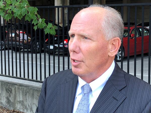 Steve Sadow, defense attorney for longtime Atlanta contractor Jeff Jafari, speaks to reporters Wednesday, July 24, 2019, outside the federal courthouse in downtown Atlanta. J. SCOTT TRUBEY / STRUBEY@AJC.COM