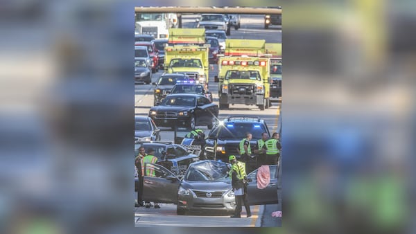 Julianna Shedrawy, 49, of Alpharetta, died on Ga. 400 Thursday morning after a tire flew off a truck and hit her car, Sandy Springs police said. JOHN SPINK / JSPINK@AJC.COM