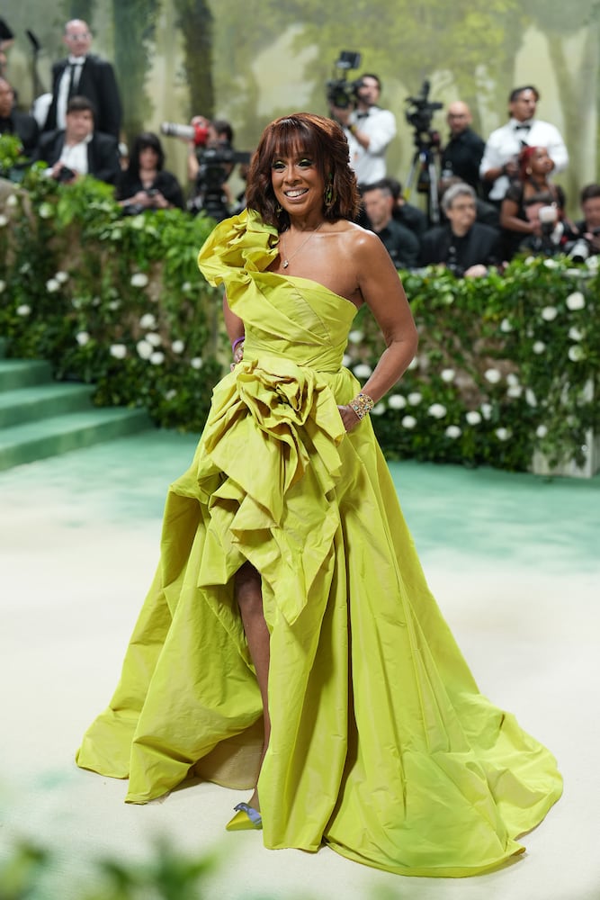 Gayle King at the Metropolitan Museum of Art's Costume Institute benefit gala in New York, May 6, 2024. (Amir Hamja/The New York Times)