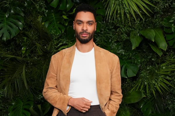 Rege-Jean Page arrives at Chanel's 16th Annual Pre-Oscar Awards Dinner on Saturday, March 1, 2025, at The Beverly Hills Hotel in Beverly Hills, Calif. (Photo by Jordan Strauss/Invision/AP)