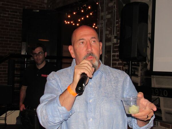  Chris Dimino hits the mic. CREDIT: Rodney Ho/rho@ajc.com