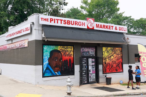 Views of homes in The Pittsburgh Market and Deli in Atlanta’s Pittsburgh neighborhood shown on Monday, July 17, 2023. (Natrice Miller/natrice.miller@ajc.com)