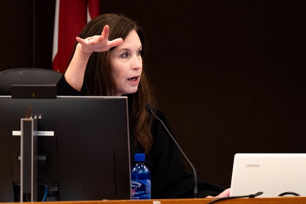 Fulton County Superior Court Judge Paige Reese Whitaker speaks during her first hearing as judge of the ongoing “Young Slime Life” gang trial at the Fulton County Courthouse in Atlanta on Friday, July 19, 2024. (Seeger Gray / AJC)