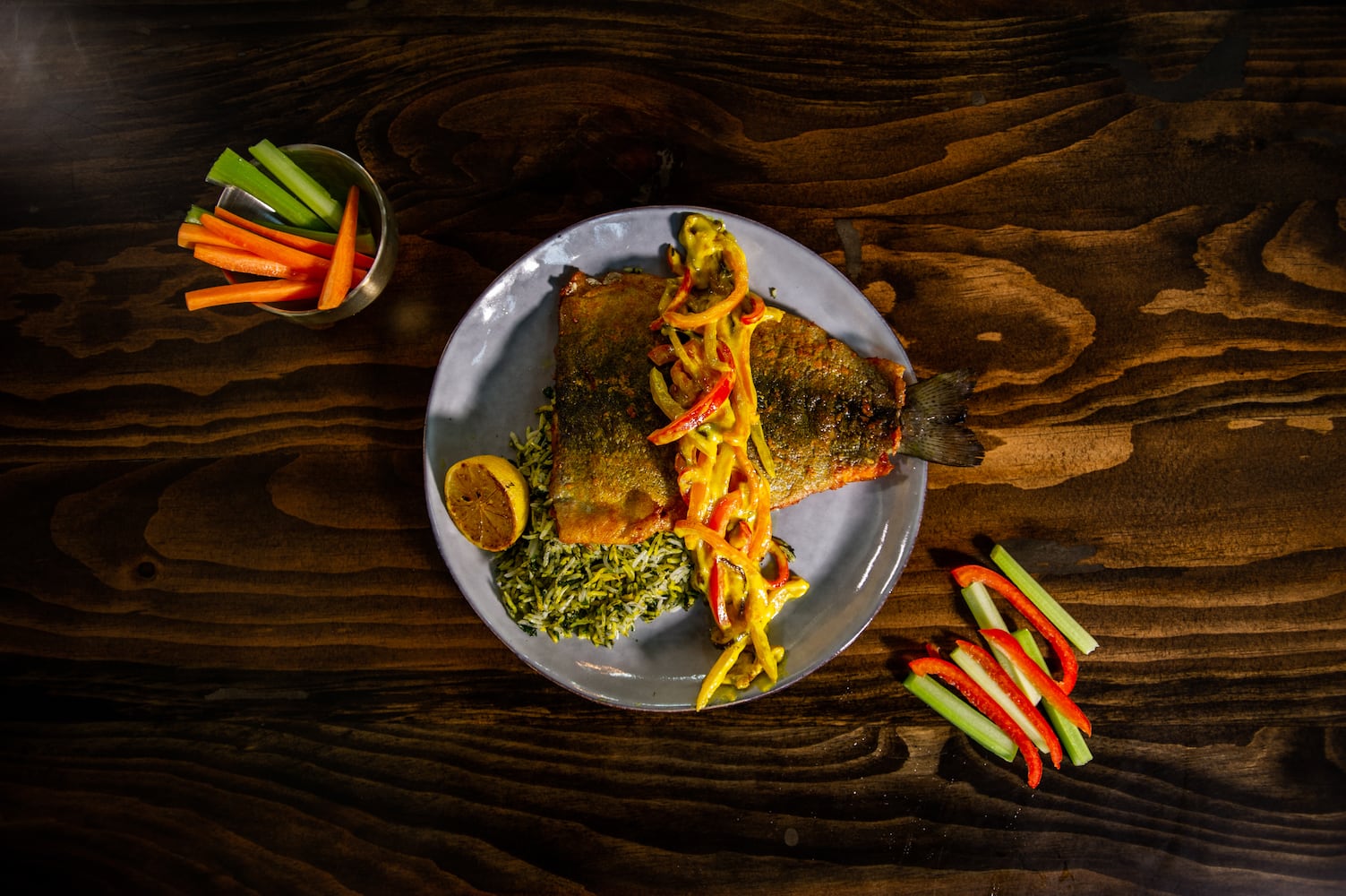 Trout and Herb Rice from Persian Basket