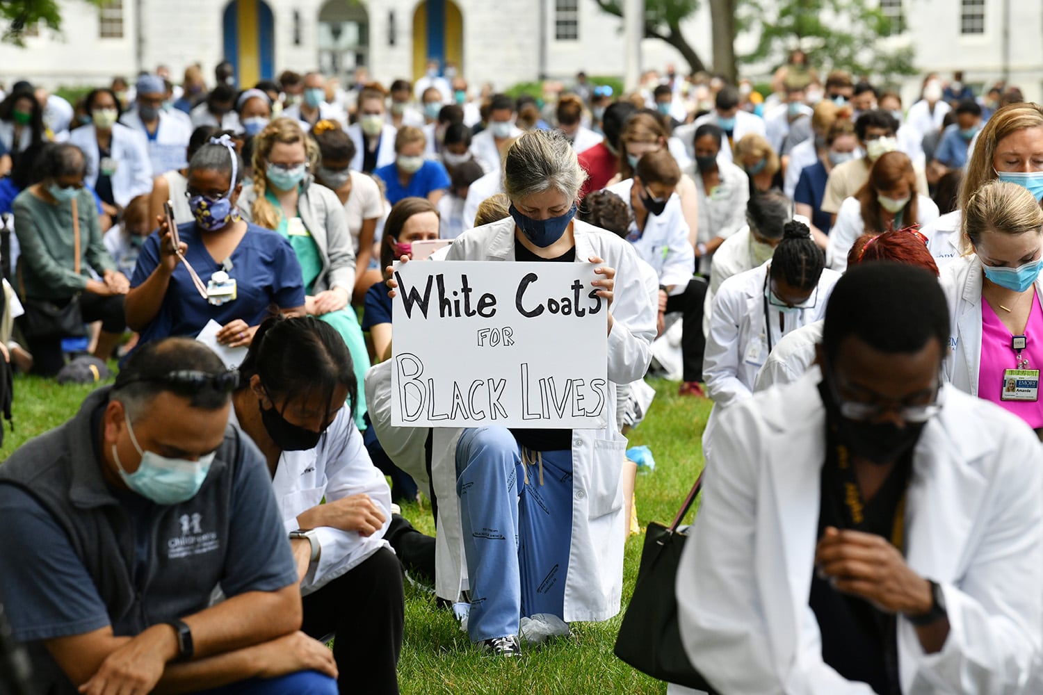 Photos: White Coats for Black Lives demonstration at Emory