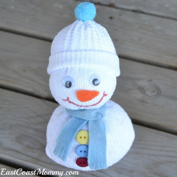 Sock snowman