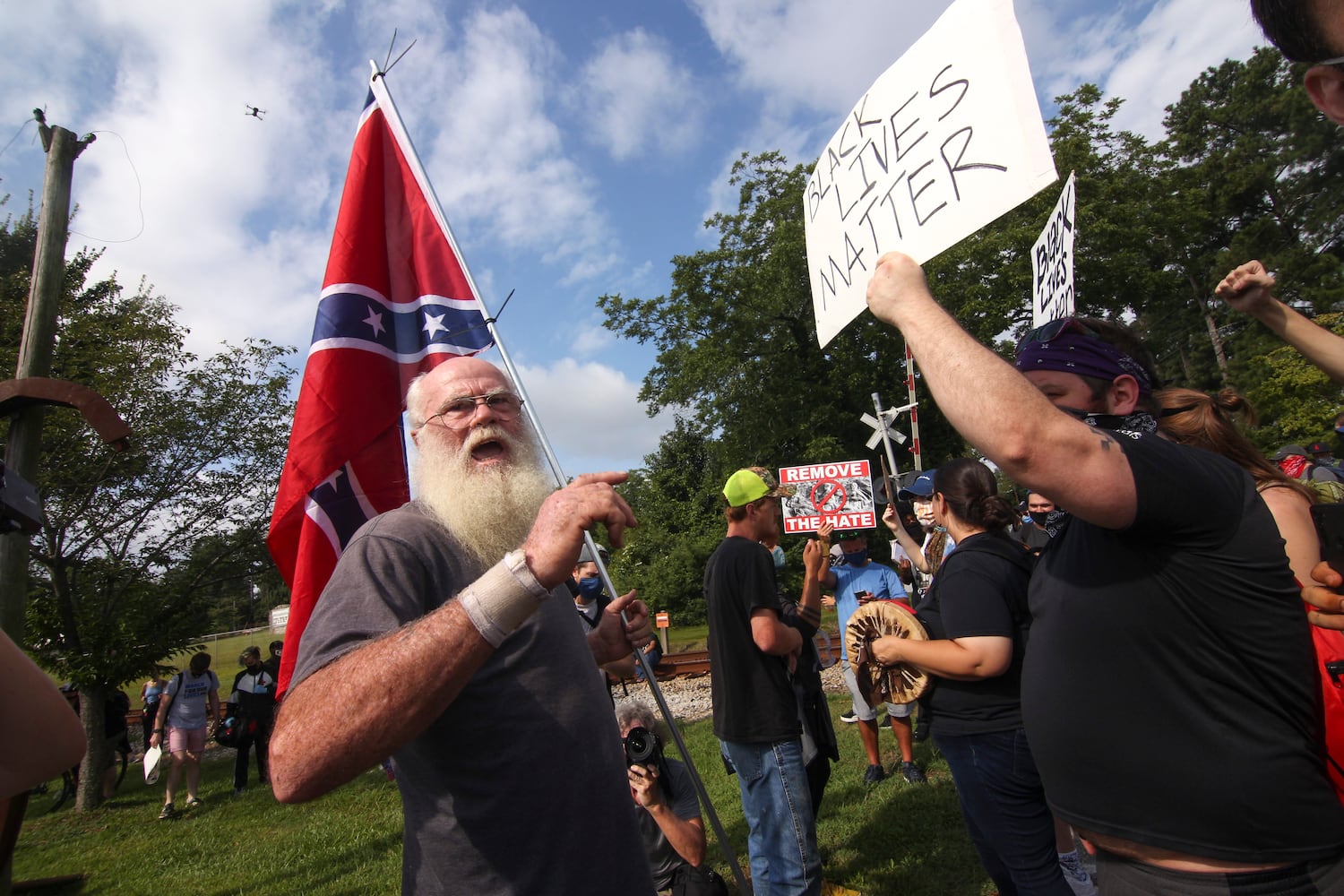 Stone mountain protest