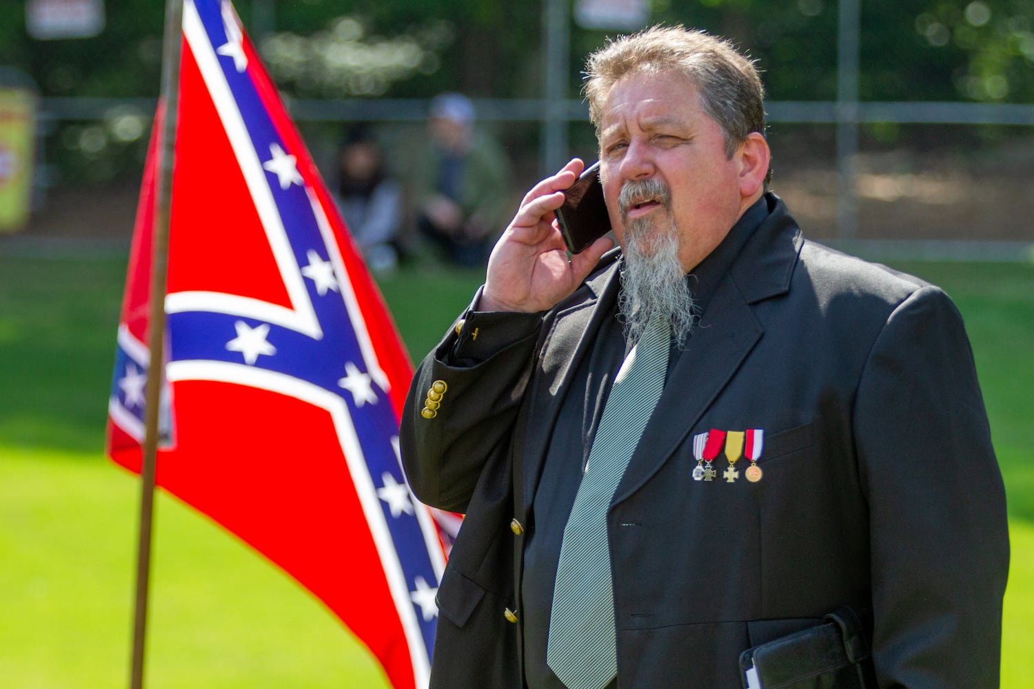 Sons of Confederate Veterans rally in Stone Mountain park