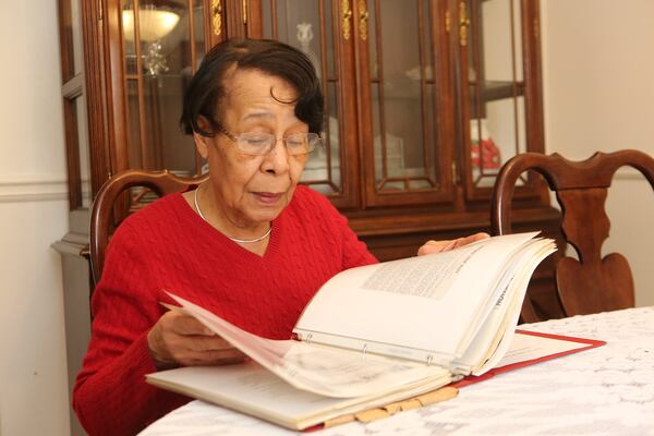 Mary Frances Early in her Decatur home on Feb. 21, 2020. The University of Georgia is holding a ceremony to rename its College of Education after Early, its first Black graduate. TYSON HORNE / TYSON.HORNE@AJC.COM