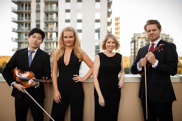 The Georgian Chamber Players -- from left, Zhenwei Shi, Julie Coucheron, Elizabeth Pridgen and David Coucheron -- gave enjoyably laid-back and conversational performances in May and November at Eddie's Attic, the Decatur club best known for presenting folk and roots music.