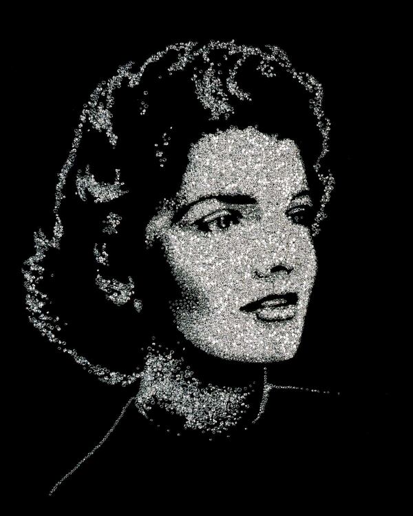 Vik Muniz’s “Jackie,” a 2005 photographic portrait of the former first lady created from diamonds, will be included in the High Museum of Art exhibit “Vik Muniz.” The retrospective will be on view Feb. 28-May 29, 2016.