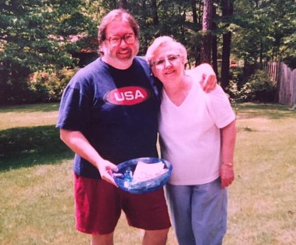 Writer Bill King and his mother, Mollie Parry King, are seen in the late 1990s. Her knack for pastry made her family pie lovers. CONTRIBUTED BY THE KING FAMILY