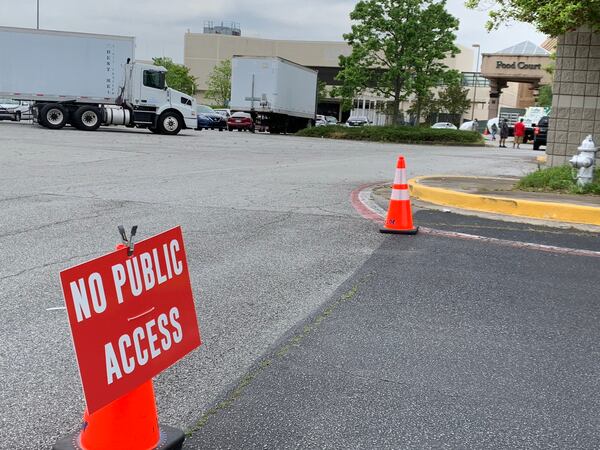 The interior of Gwinnett Place Mall is entirely closed now, and Netflix is using part of it to shoot 'Stranger Things." RODNEY HO/rho@ajc.com