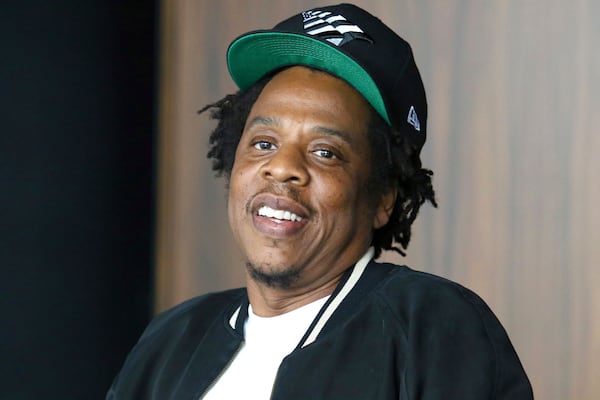 FILE - Jay-Z appears during a news conference announcing the launch of Dream Chasers record label in joint venture with Roc Nation in New York on July 23, 2019. (Photo by Greg Allen/Invision/AP, File)