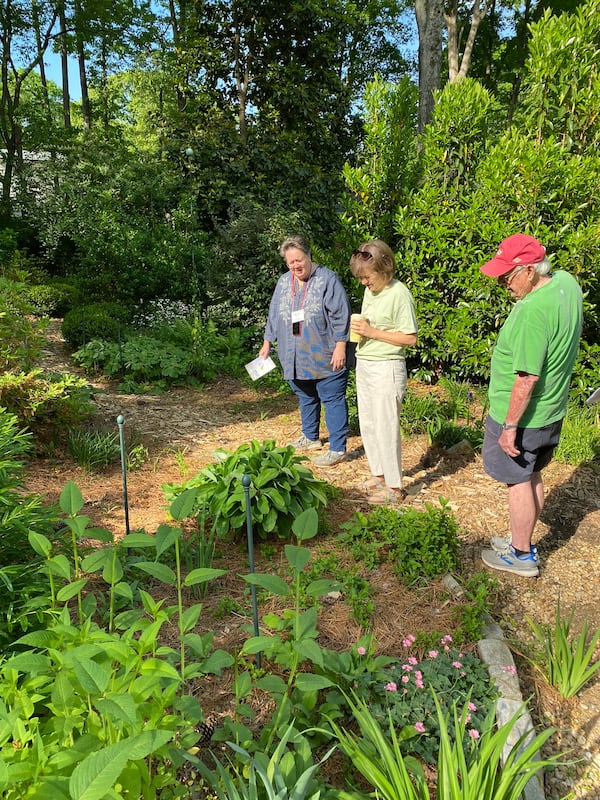 Amateur gardeners take notes at the Smyrna Garden Tour presented by Keep Smyrna Beautiful. 
(Courtesy of Keep Smyrna Beautiful / Eloise Holland)