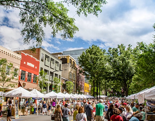 Saturday Market in downtown Greenville.