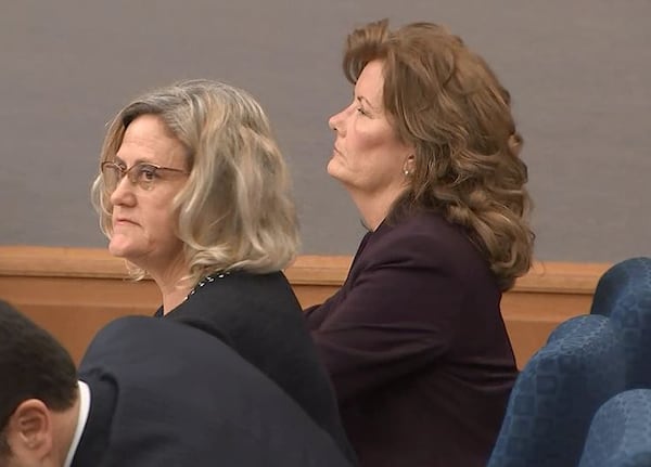 Gwinnett County Superior Court Judge Kathryn Schrader (right) and attorney BJ Bernstein during Wednesday's proceedings. CHANNEL 2 ACTION NEWS