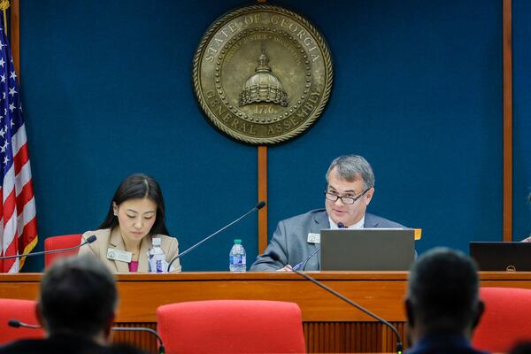 House Reapportionment and Redistricting Committee Chair Rob Leverett, R-Elberton, said the redrawn state lines for the chamber comply with a judge’s requirement to add majority-Black districts. 
Miguel Martinez /miguel.martinezjimenez@ajc.com