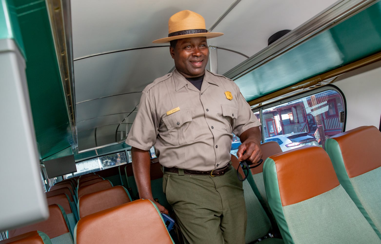 Freedom Riders bus replica at MLK home