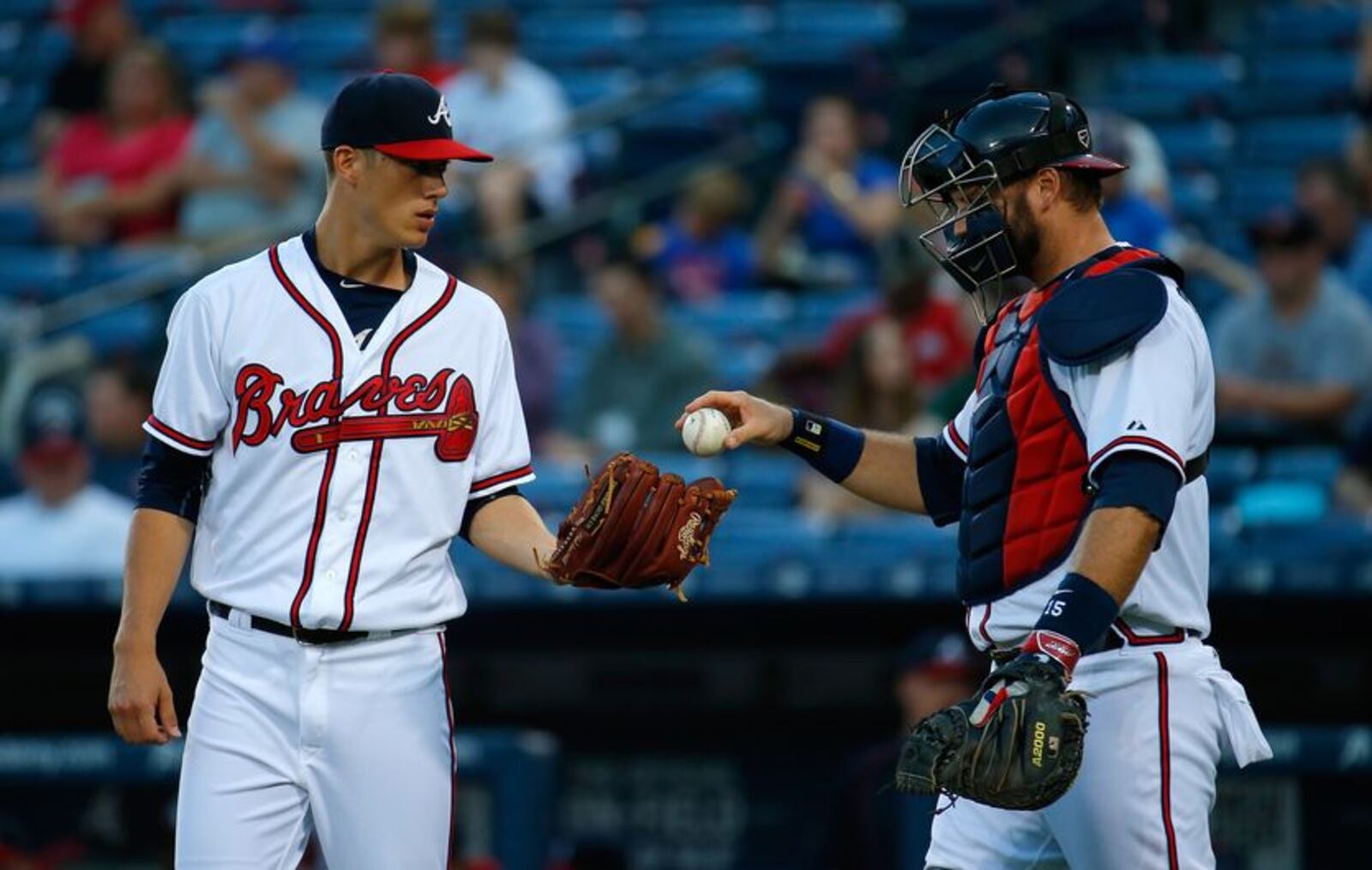 Braves rookie pitcher Matt Wisler gave up four runs in the fourth inning on a pair of homers, and the Braves never got a runner to second base in a 5-0 loss to the Blue Jays on Thursday. (Getty Images)