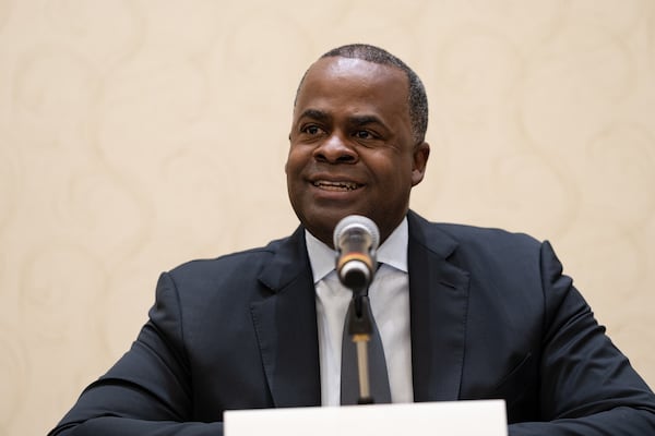 210916-Atlanta-Kasim Reed speaks during a public safety forum Thursday evening, Sept. 16, 2021 in Downtown Atlanta. Ben Gray for the Atlanta Journal-Constitution