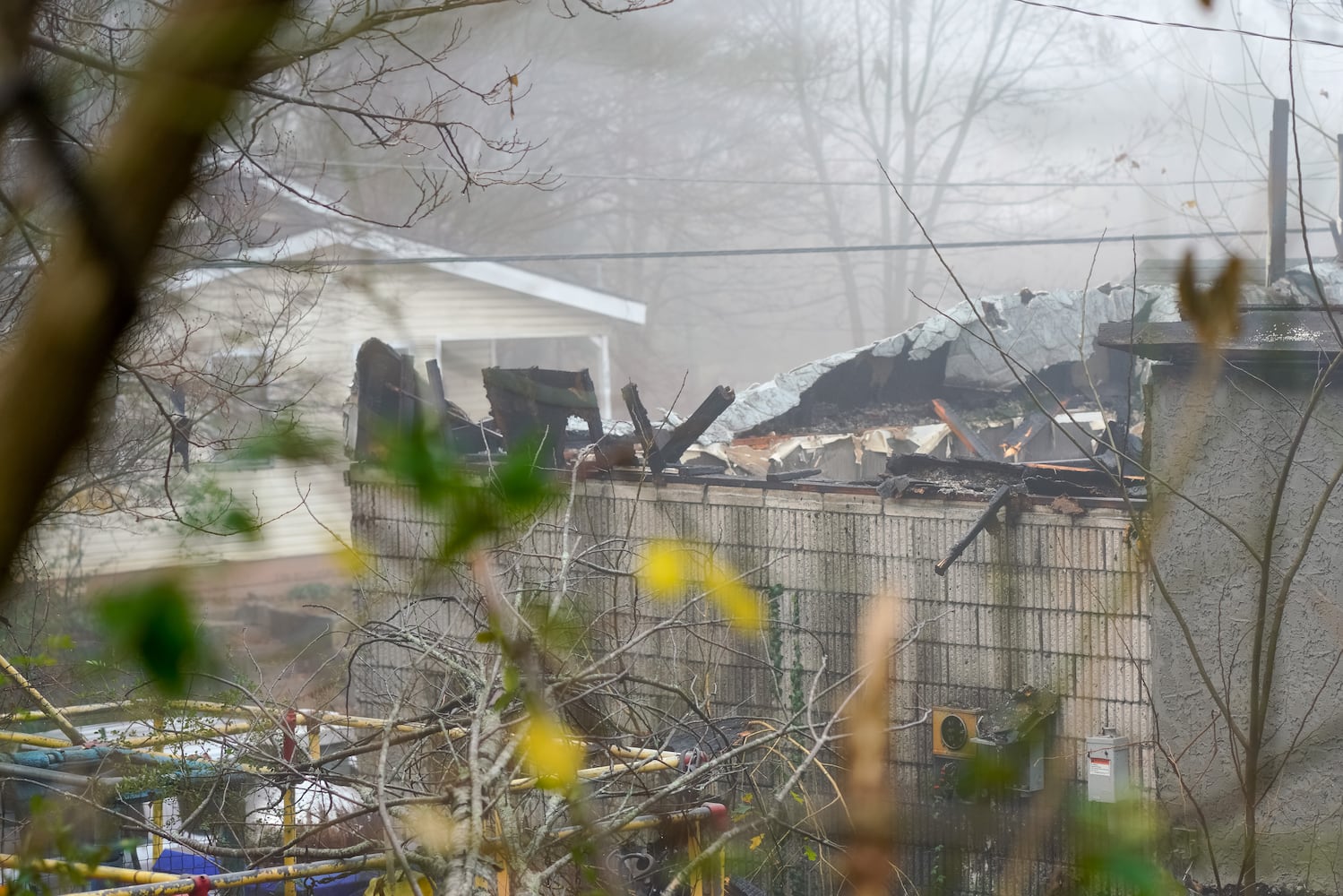 Abandoned church fire Dec. 17, 2024