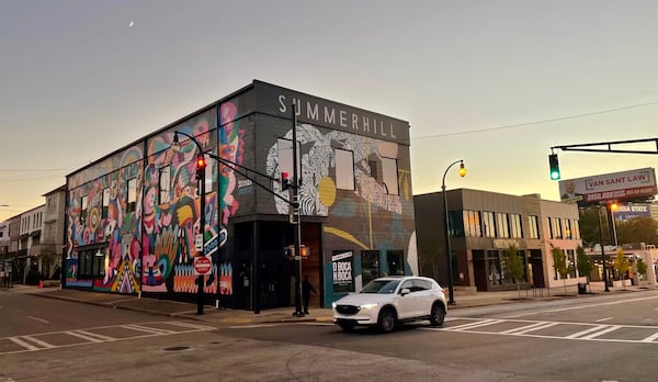 The development firm Carter, which is overseeing the rebirth of the Summerhill neighborhood where the Braves once played, has offices in a long-vacant building once owned by John Elder. (Photo by Bill Torpy)