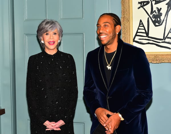 ATLANTA, GEORGIA - NOVEMBER 10: Jane Fonda and Ludacris  attend Jane Fonda's 85th Birthday, a benefit for Georgia Campaign for Adolescent Power & Potential (GCAPP) on November 10, 2022 in Atlanta, Georgia. (Photo by Moses Robinson/Getty Images for GCAPP)