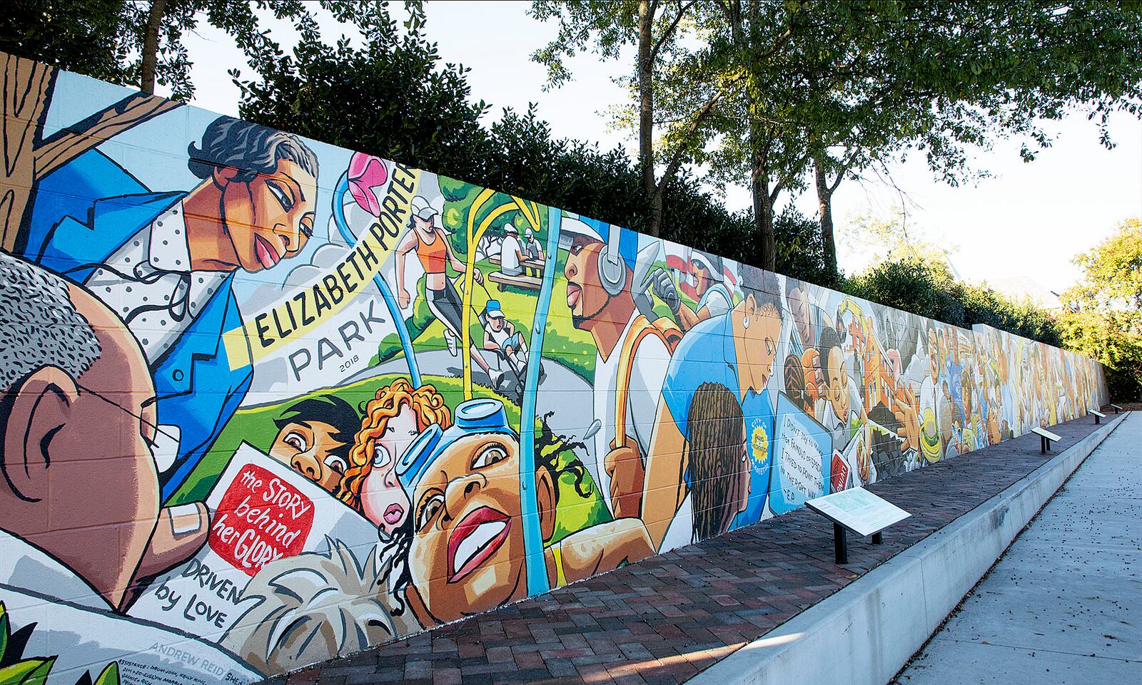 The National Civic League recently recognized the city of Marietta with its All-America City Hall of Fame Award for its community engagement efforts surrounding the creation of Elizabeth Porter Park. A mural at the park tells the history of the site.