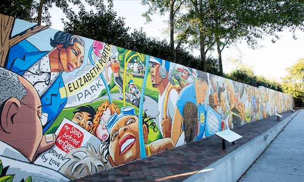 The National Civic League recently recognized the city of Marietta with its All-America City Hall of Fame Award for its community engagement efforts surrounding the creation of Elizabeth Porter Park. A mural at the park tells the history of the site.