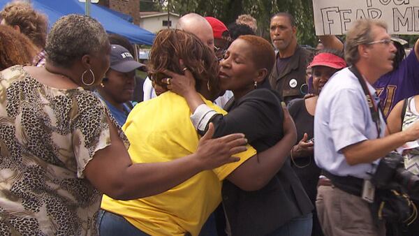 Iyanla in Ferguson last month for a special that aired last week. CREDIT: OWN