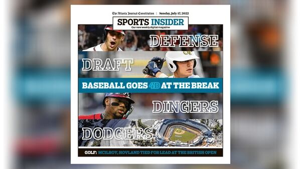 The Atlanta Journal-Constitution's weekly digital magazine Sports Insider on Sunday, July 17, 2022.