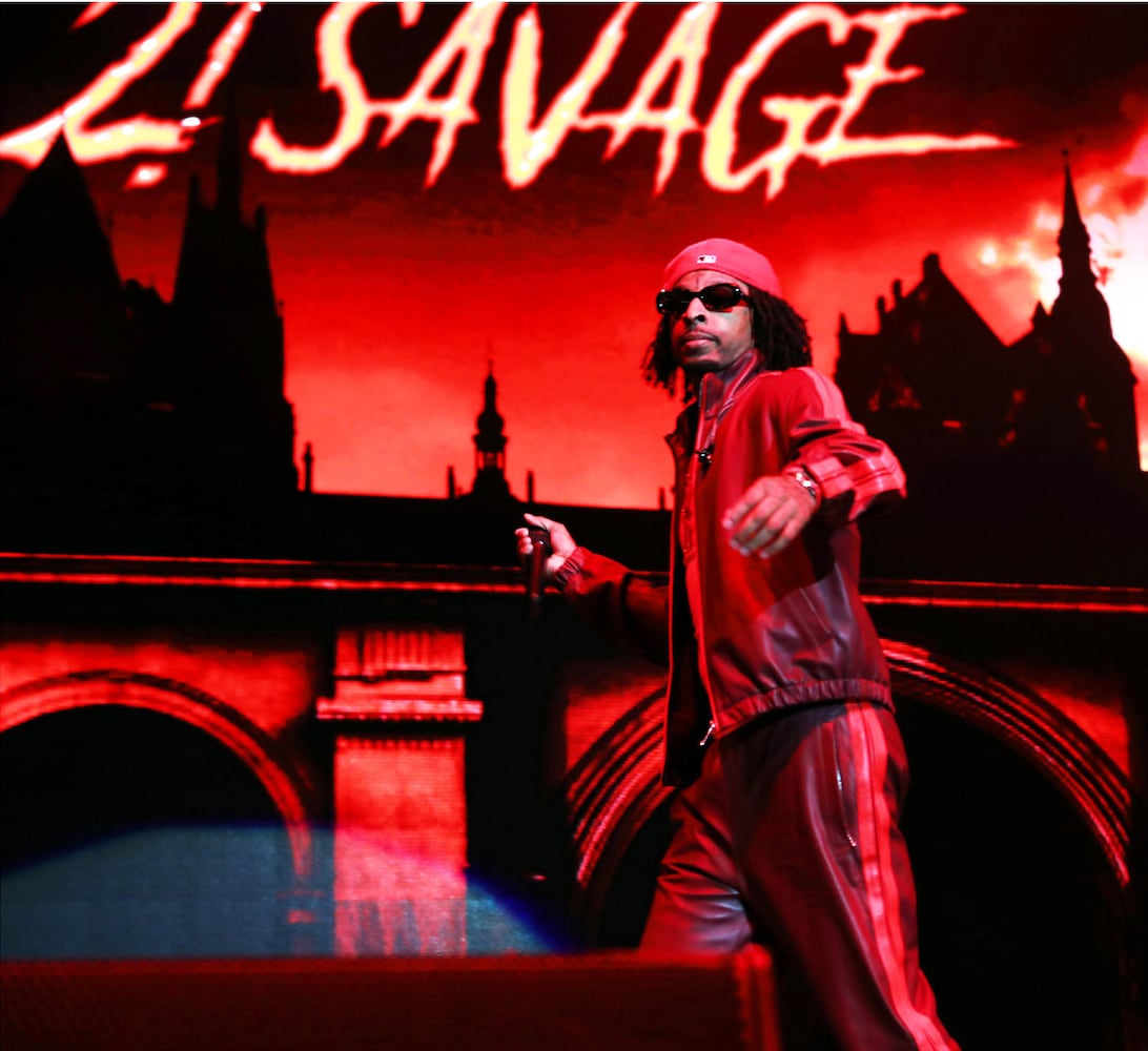 21 Savage, Cardi B, T.I., DaBaby. GloRilla, Latto, Finesse2Tymes, NLE Choppa, Pastor Troy, and other artists were featured at the annual Hot 107.9 Birthday Bash ATL. The sold-out concert took place Saturday, June 17, 2023, at State Farm Arena. Credit: Robb Cohen for the Atlanta Journal-Constitution